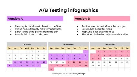 A/B-Test-Infografiken Präsentationsvorlage