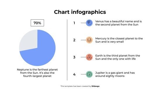 Chart Infographics presentation template 