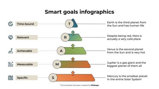Smart Goals Infographics presentation template 