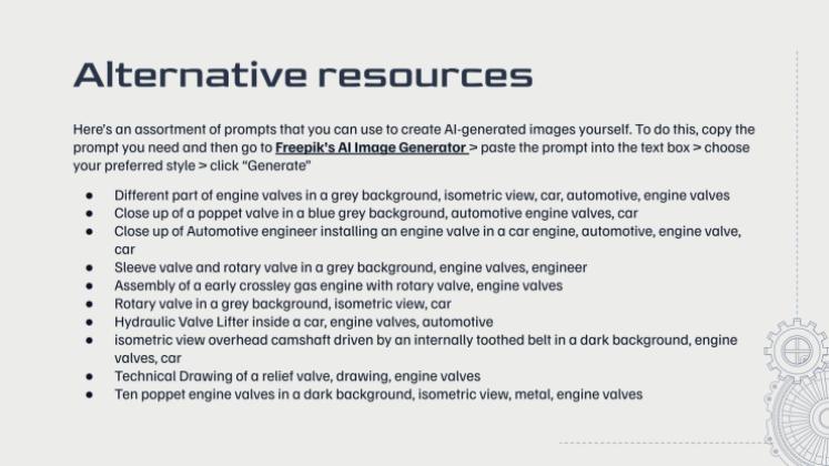 엔진 밸브에 관한 모든 것 프레젠테이션 템플릿