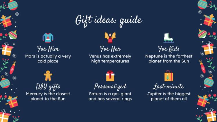 Modelo de apresentação Design de Natal com padrões