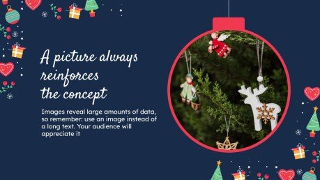 Modelo de apresentação Design de Natal com padrões