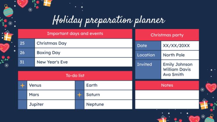 Modelo de apresentação Design de Natal com padrões