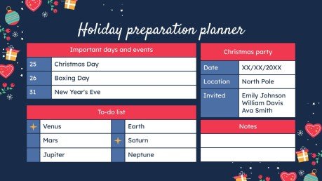Modelo de apresentação Design de Natal com padrões