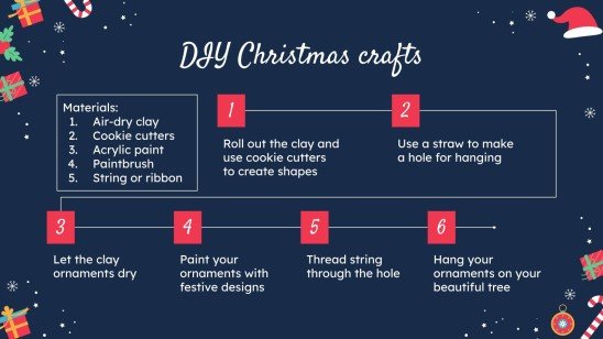 Modelo de apresentação Design de Natal com padrões