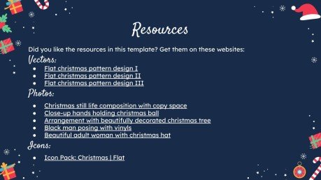 Modelo de apresentação Design de Natal com padrões