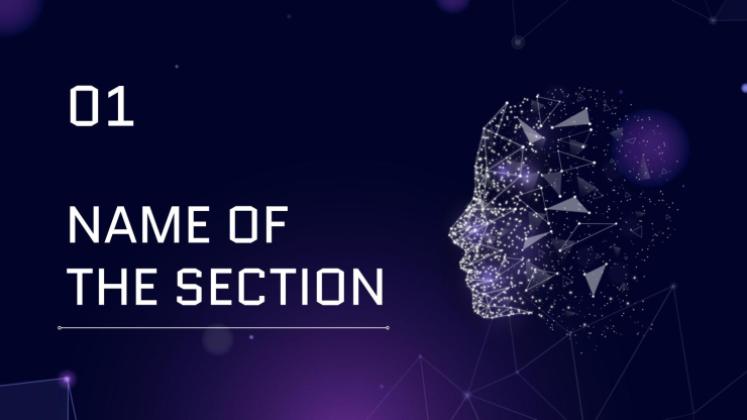 Types et outils de technologie IA Modèles de présentation