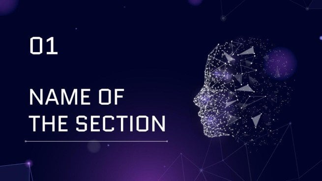 Types et outils de technologie IA Modèles de présentation
