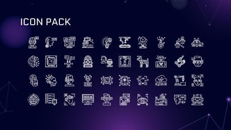 Types et outils de technologie IA Modèles de présentation