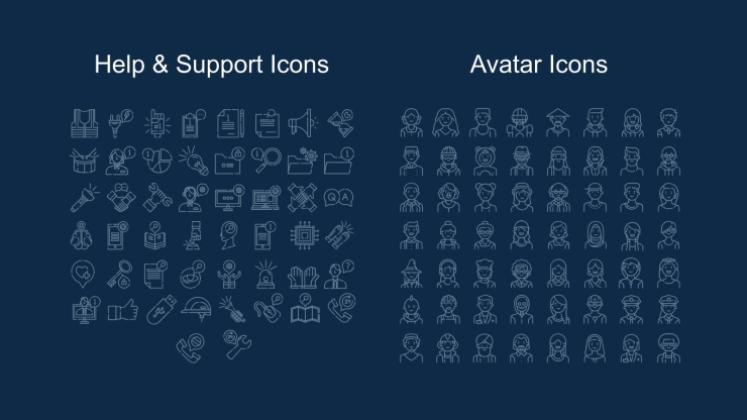 Types et outils de technologie IA Modèles de présentation