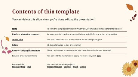 추수 감사절: 미국 추수 감사절 프레젠테이션 템플릿