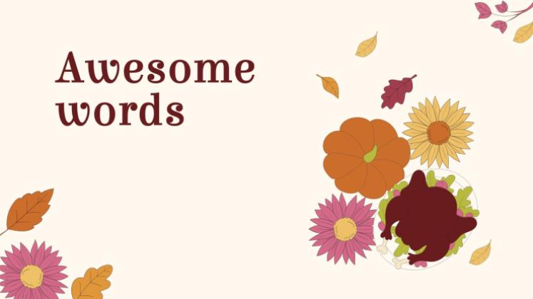 추수 감사절: 미국 추수 감사절 프레젠테이션 템플릿