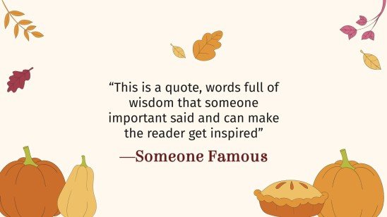 추수 감사절: 미국 추수 감사절 프레젠테이션 템플릿