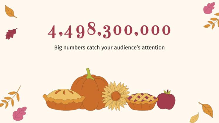 추수 감사절: 미국 추수 감사절 프레젠테이션 템플릿