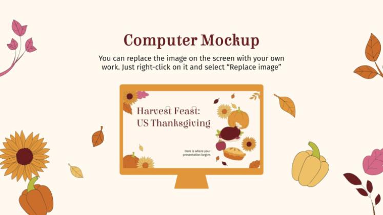 추수 감사절: 미국 추수 감사절 프레젠테이션 템플릿