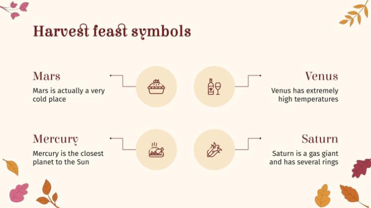 추수 감사절: 미국 추수 감사절 프레젠테이션 템플릿