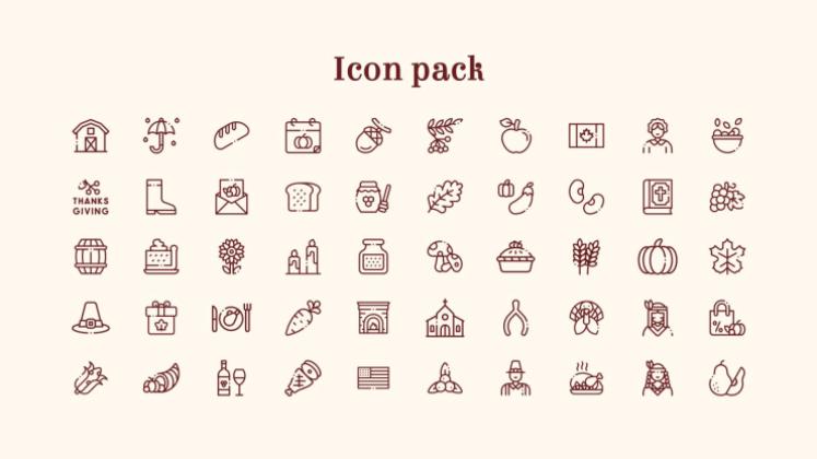 추수 감사절: 미국 추수 감사절 프레젠테이션 템플릿