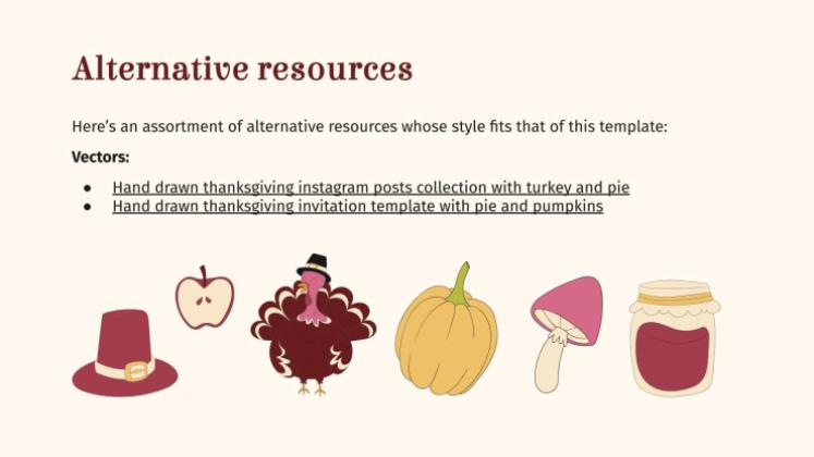 추수 감사절: 미국 추수 감사절 프레젠테이션 템플릿