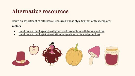 추수 감사절: 미국 추수 감사절 프레젠테이션 템플릿