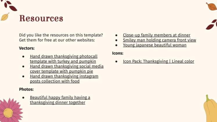 추수 감사절: 미국 추수 감사절 프레젠테이션 템플릿