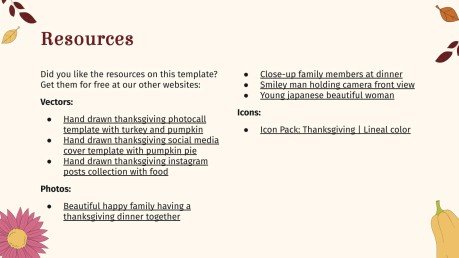 추수 감사절: 미국 추수 감사절 프레젠테이션 템플릿