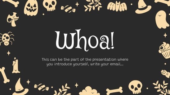 Plantilla de presentación ¡Feliz Halloween! ¿Truco o trato?