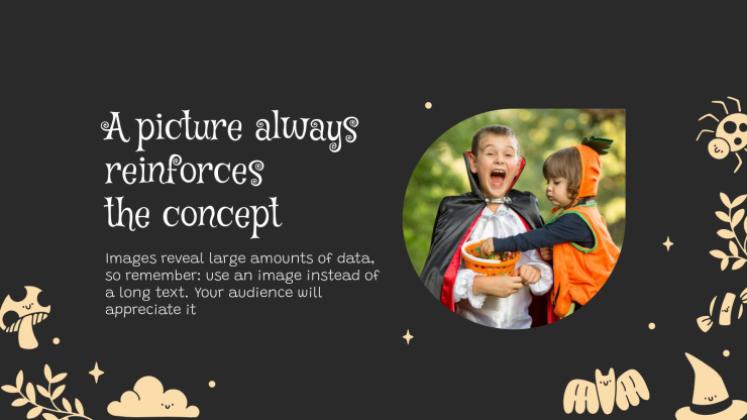 Plantilla de presentación ¡Feliz Halloween! ¿Truco o trato?