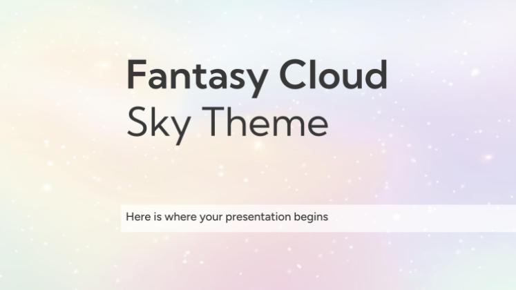 Thème des nuages fantastiques et célestes