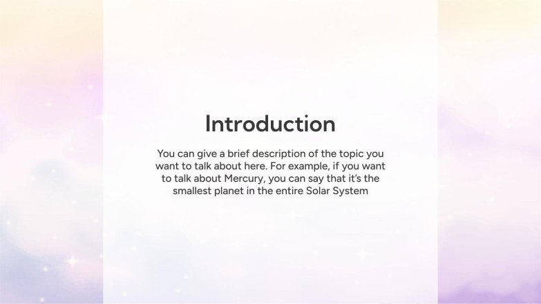 판타지 구름 하늘 테마 프레젠테이션 템플릿