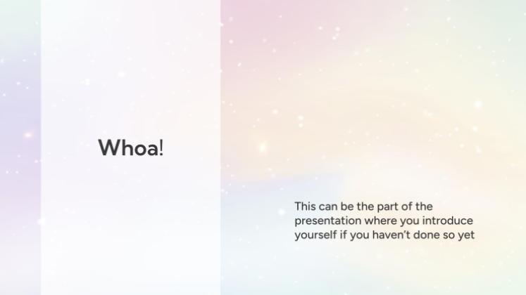 판타지 구름 하늘 테마 프레젠테이션 템플릿