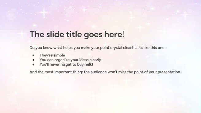 판타지 구름 하늘 테마 프레젠테이션 템플릿