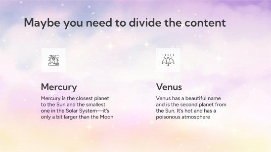 판타지 구름 하늘 테마 프레젠테이션 템플릿