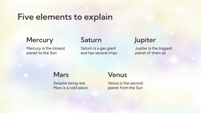 판타지 구름 하늘 테마 프레젠테이션 템플릿