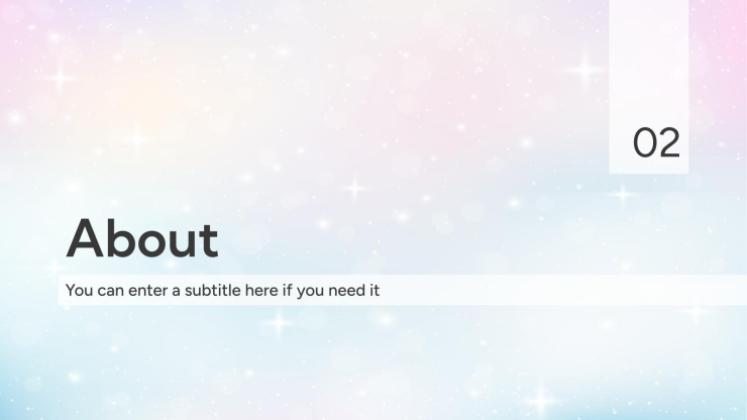 판타지 구름 하늘 테마 프레젠테이션 템플릿