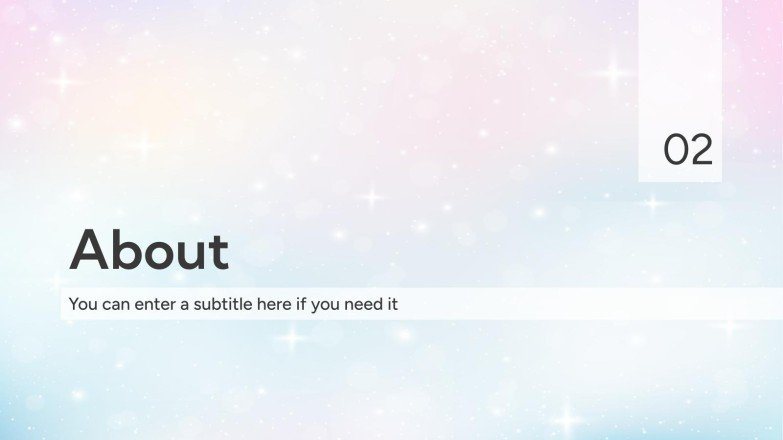 판타지 구름 하늘 테마 프레젠테이션 템플릿