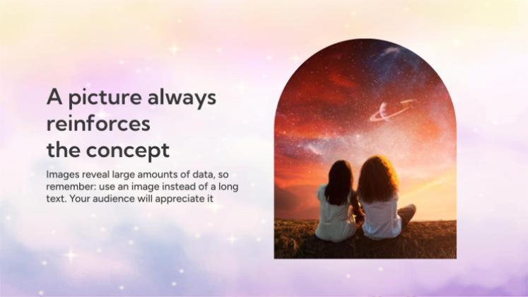 판타지 구름 하늘 테마 프레젠테이션 템플릿