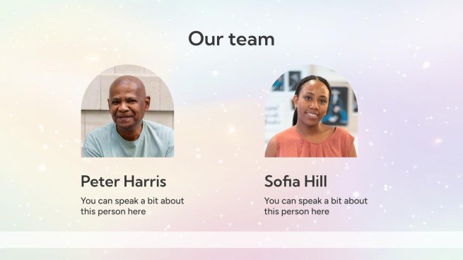 판타지 구름 하늘 테마 프레젠테이션 템플릿