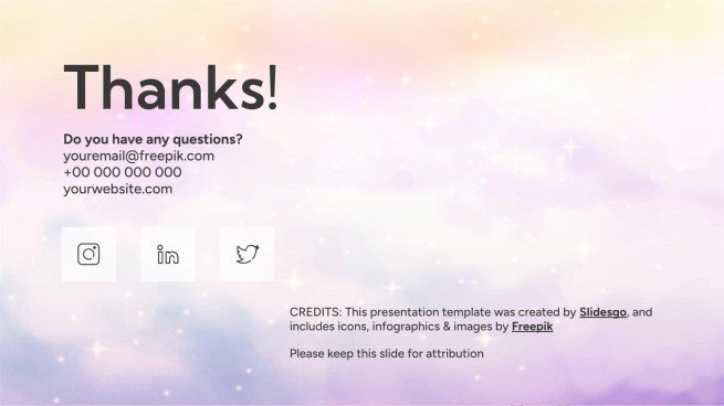 판타지 구름 하늘 테마 프레젠테이션 템플릿