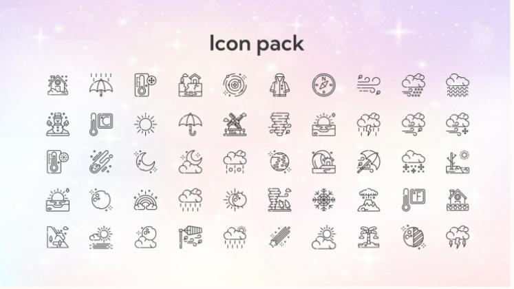 판타지 구름 하늘 테마 프레젠테이션 템플릿