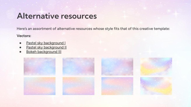 판타지 구름 하늘 테마 프레젠테이션 템플릿