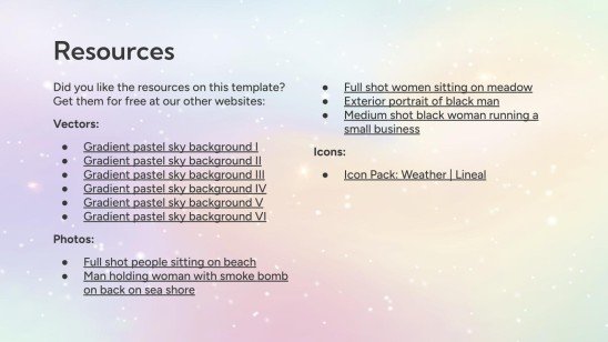 판타지 구름 하늘 테마 프레젠테이션 템플릿