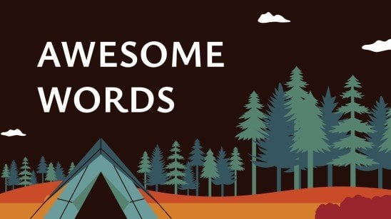 Aventure de camping en forêt Modèles de présentation