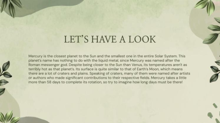 Leafy Green Color Palette Company Profile presentation template 