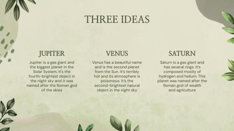 Leafy Green Color Palette Company Profile presentation template 