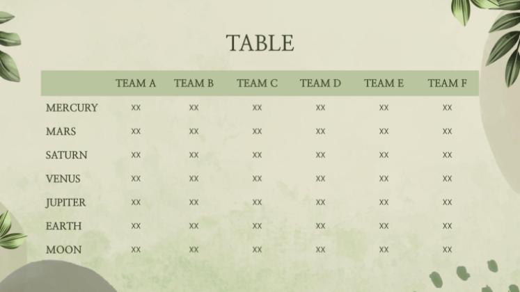 Leafy Green Color Palette Company Profile presentation template 