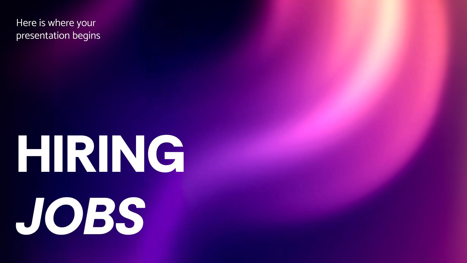 Hiring Jobs presentation template 