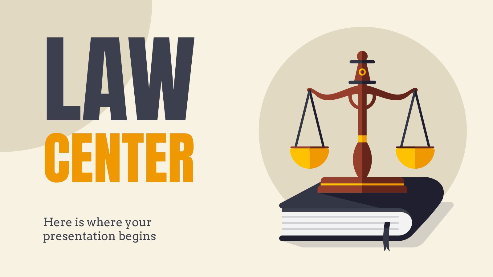 Law Center presentation template 