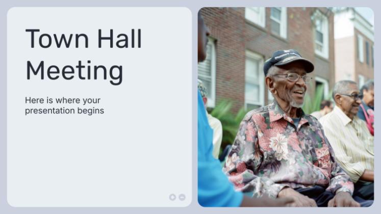 Assemblée publique Modèles de présentation