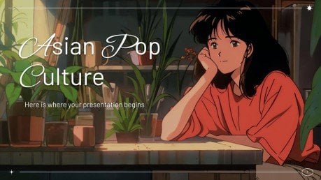 Asian Pop Culture presentation template 