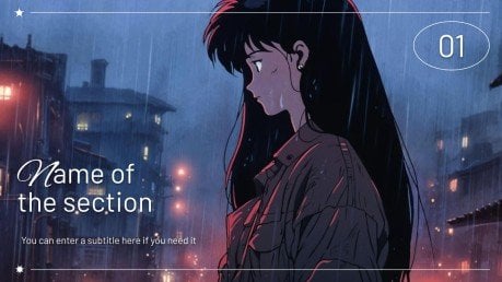Asian Pop Culture presentation template 
